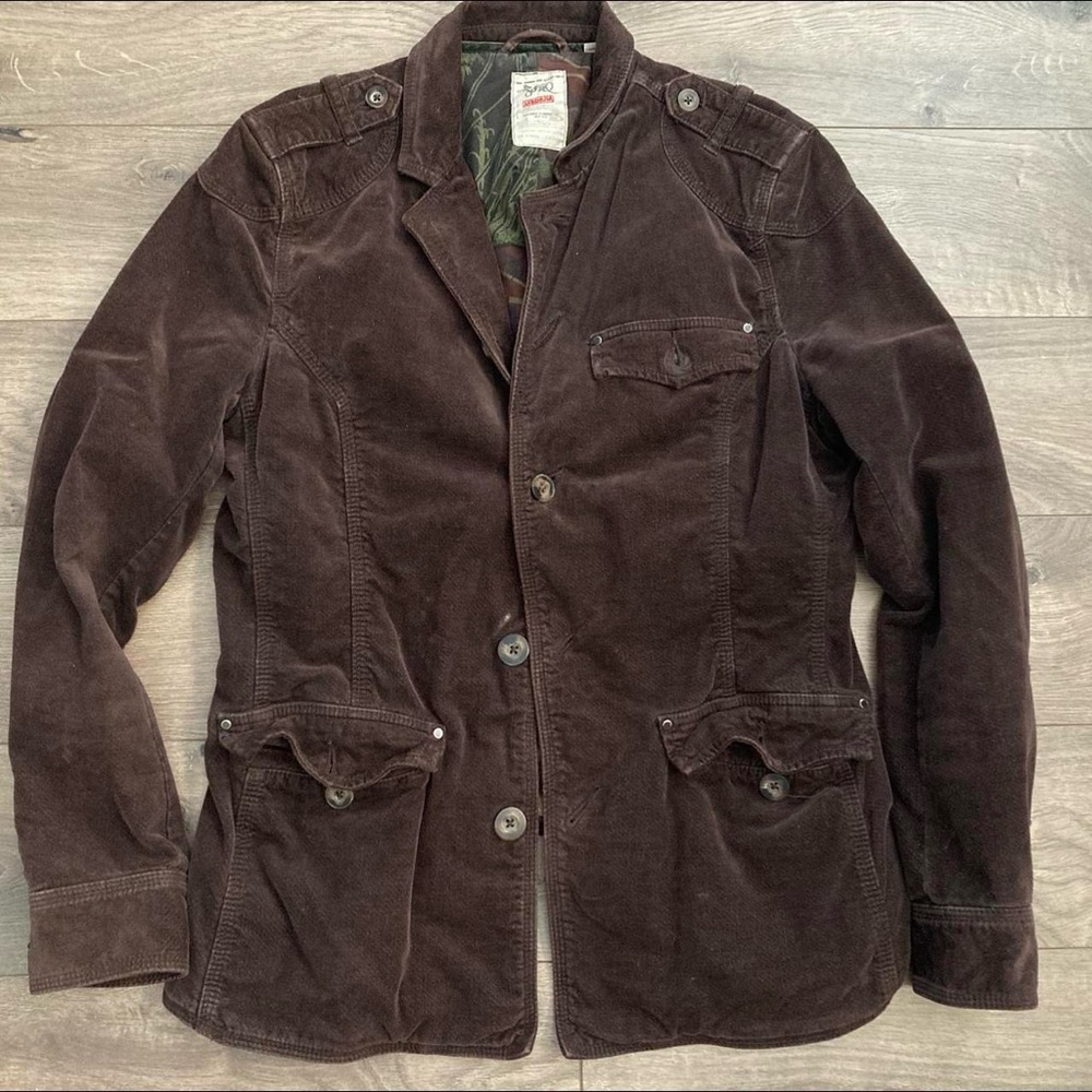 Triple Five Soul Dark Brown Military Jacket